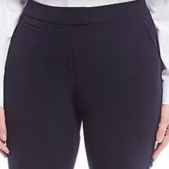 Investments plus size straight leg pants size 20W Short Color Navy - Picture 3 of 4